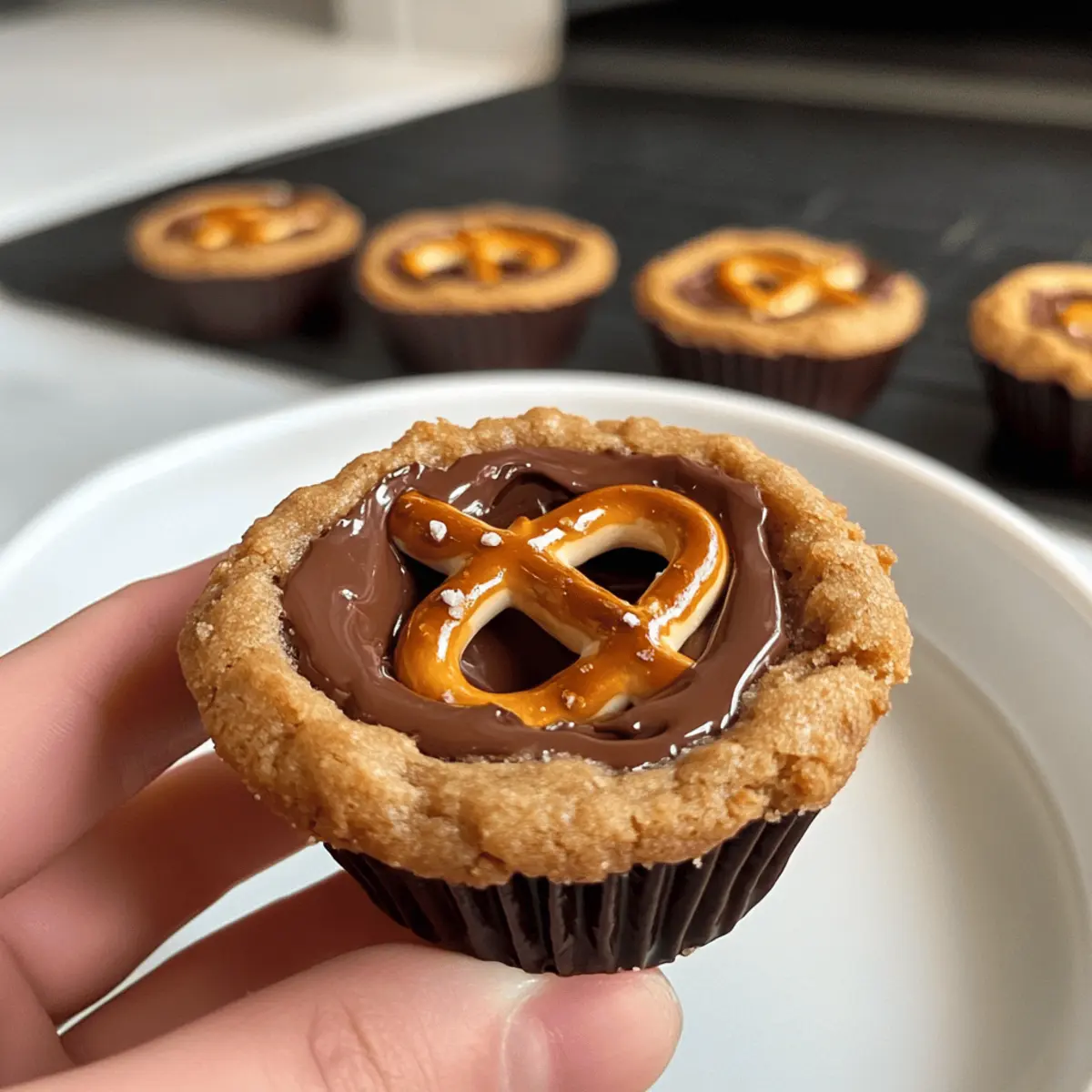 Brezel Erdnussbutter Reese's Kekse – Süß & Salzig!