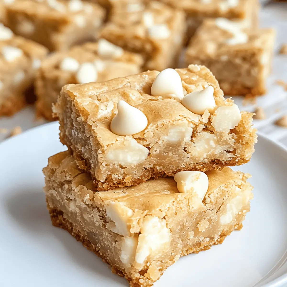 Weiße Schokoladen Blondies: Einfach himmlisch und unwiderstehlich