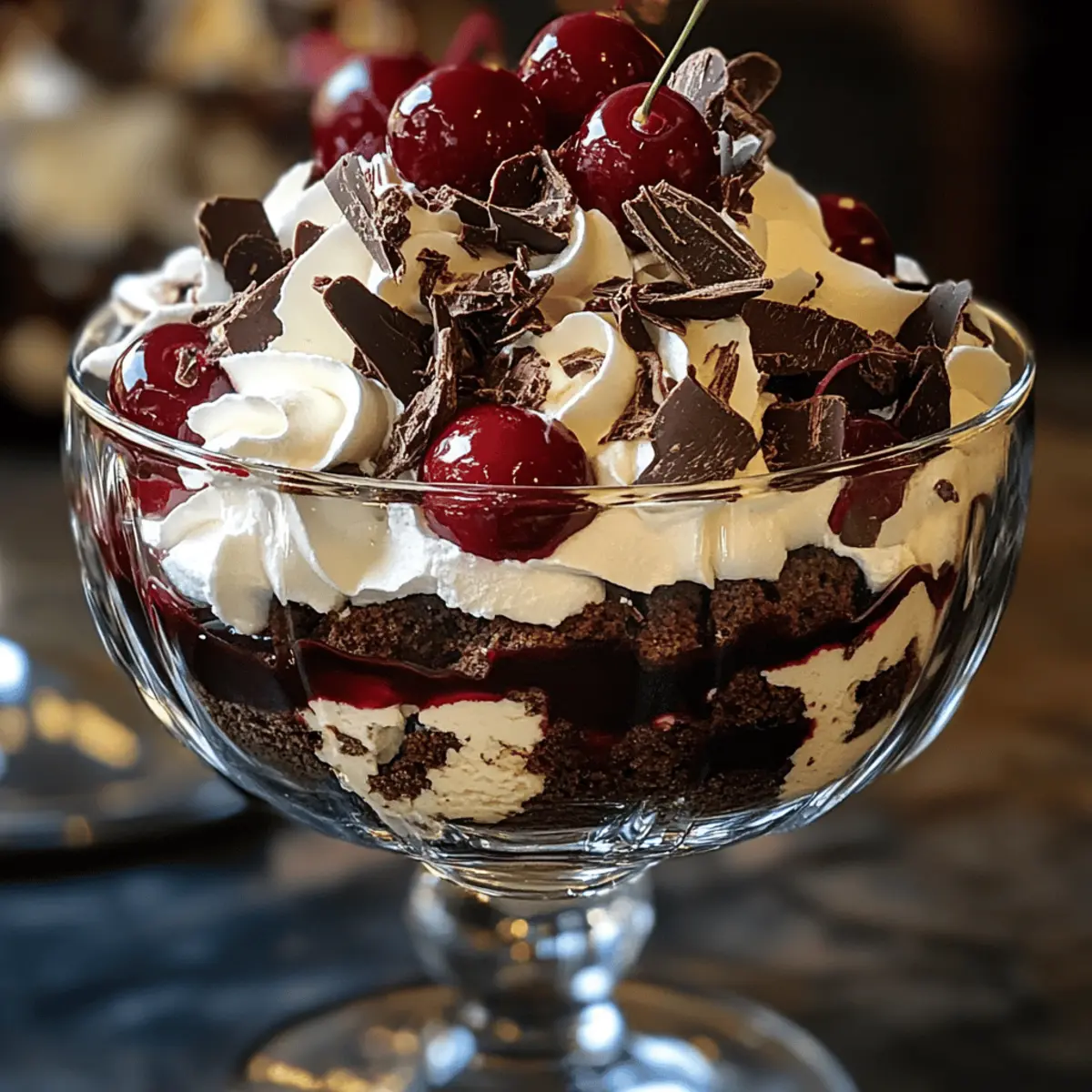 Schwarzwälder Trifle für Weihnachten ganz einfach