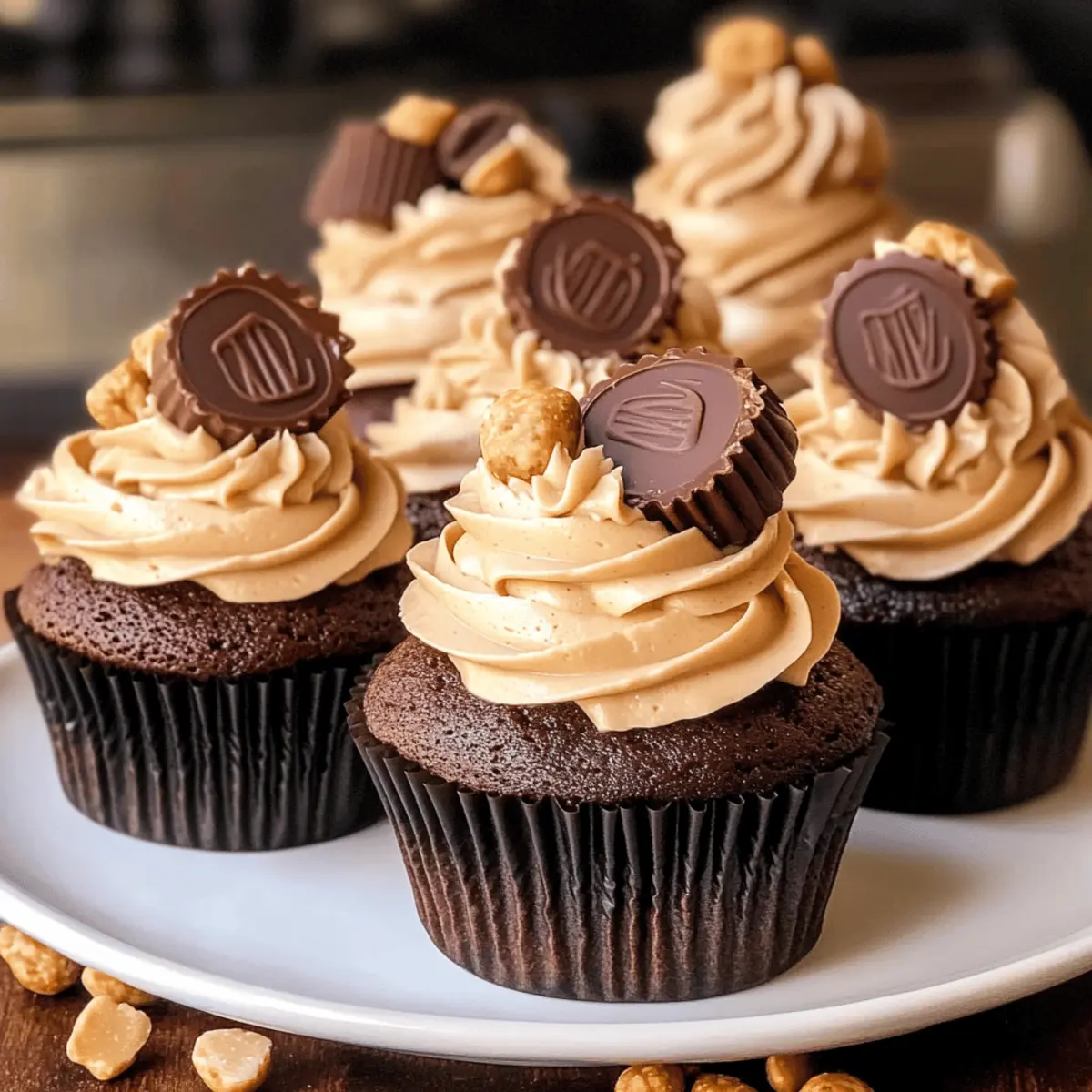 Erdnussbutterbecher Cupcakes für süße Träume