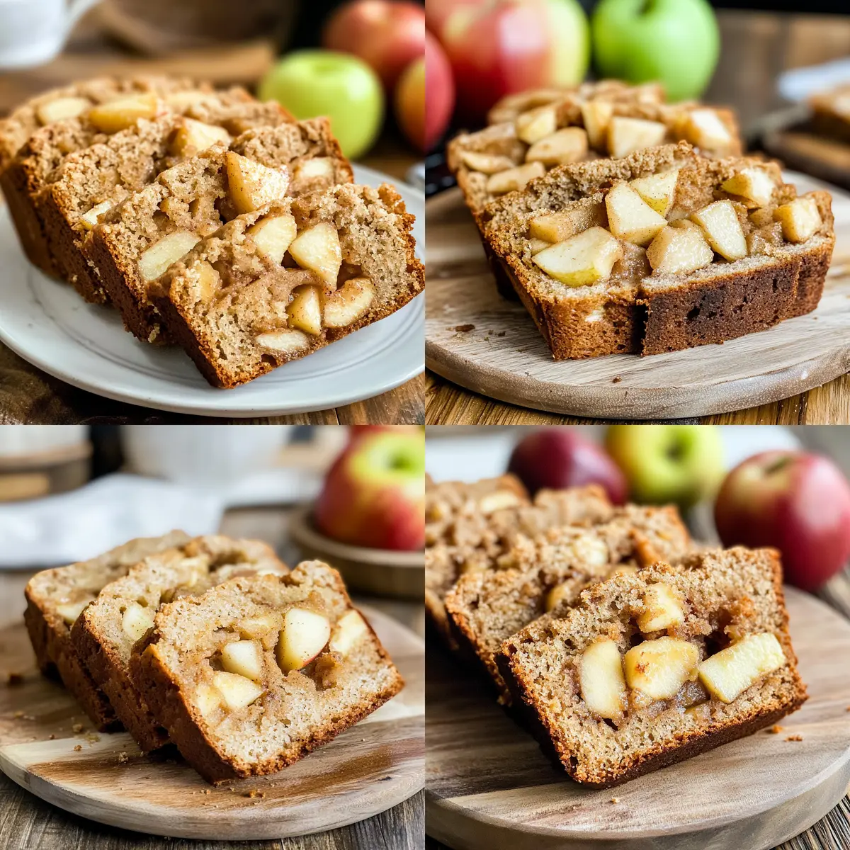 Saftiges Apfelbrot ohne Zucker genießen