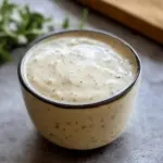 Weißer Knoblauch-Pizzasoße