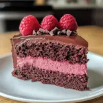 Dunkle Schokolade Himbeer Mousse Torte