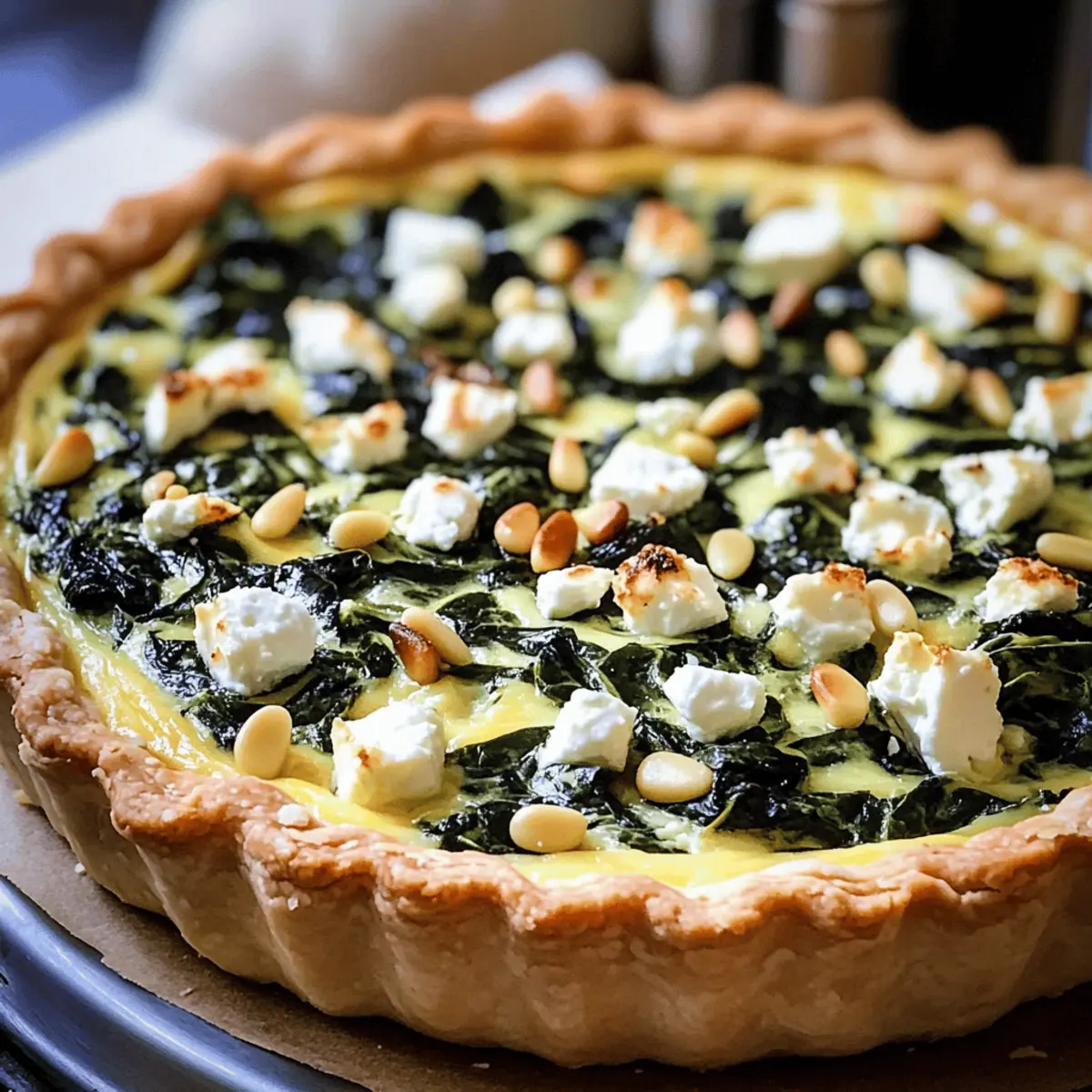 Spinatquiche mit Feta: Ein einfacher Genuss