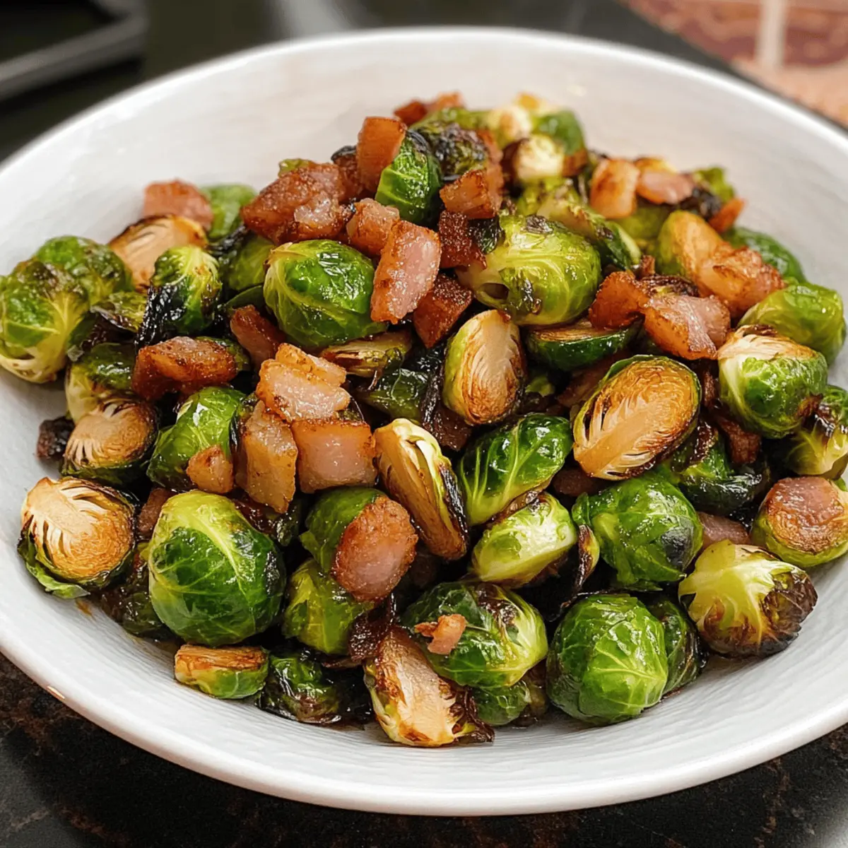 Rosenkohl mit Schalotten und Speck zum Verlieben