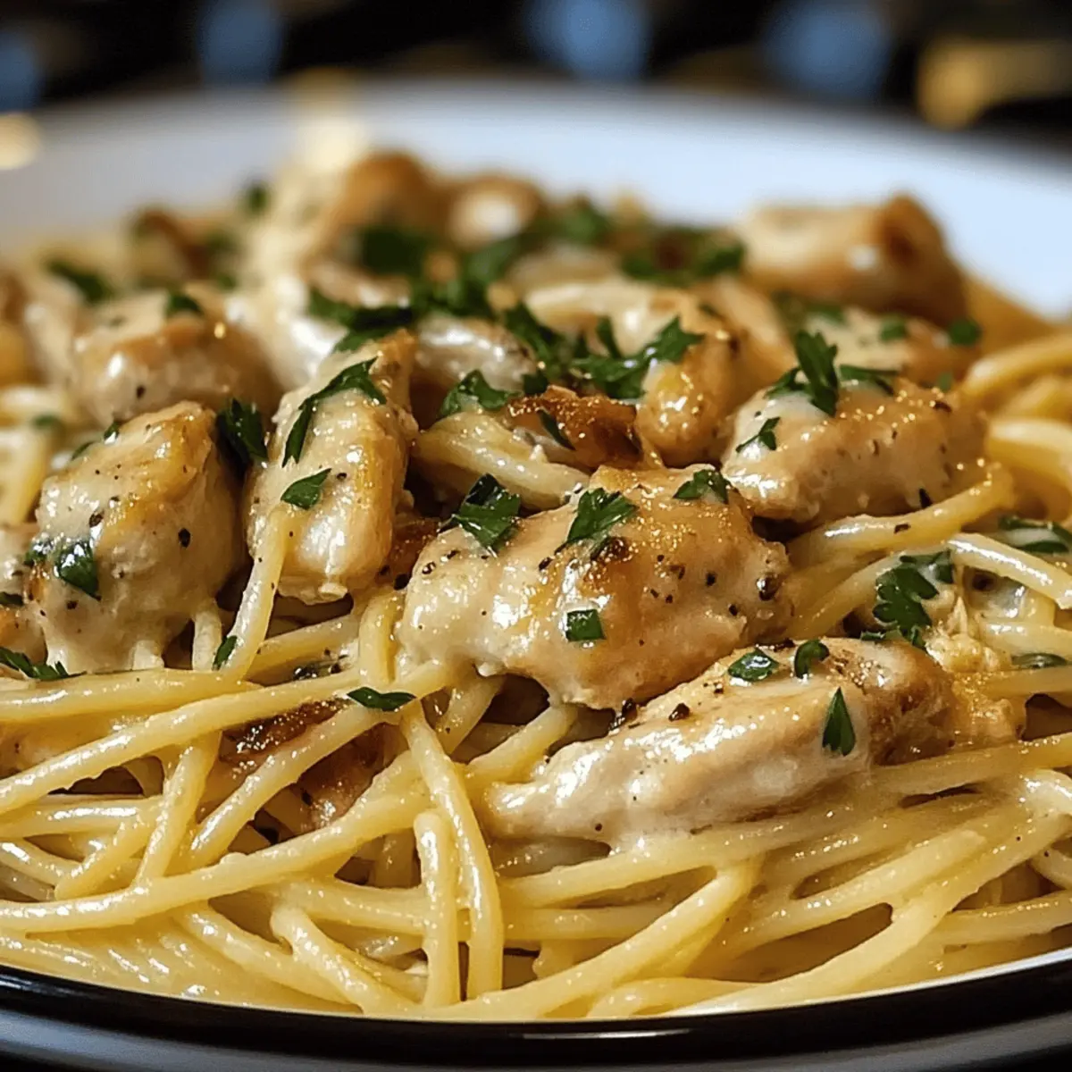 Monterey Hühnchen Spaghetti für herzliche Abende