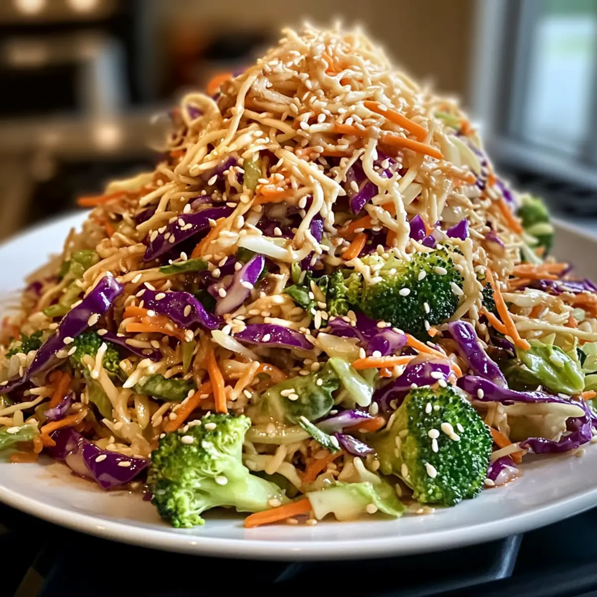 Asiatischer Kohlsalat mit leckerem Sesamdressing