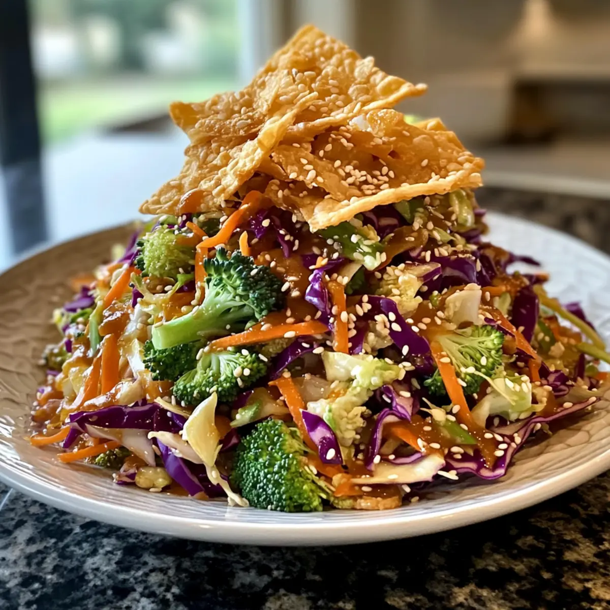 Asiatischer Kohl-Salat mit knackigem Dressing