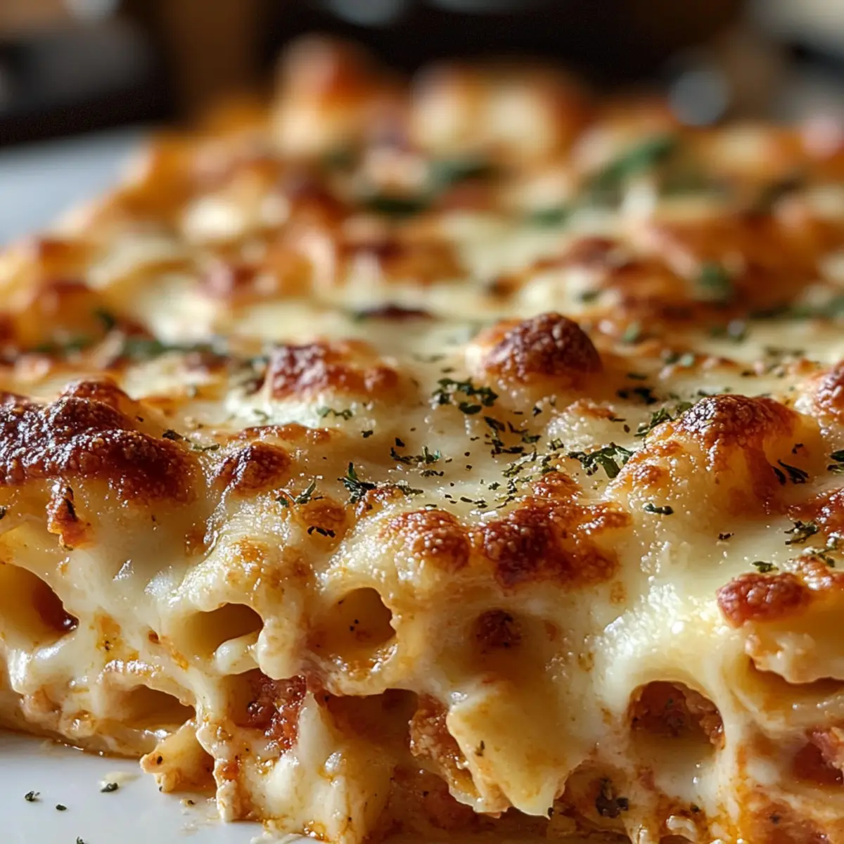 Überbackene Ziti für den perfekten Familiengenuss