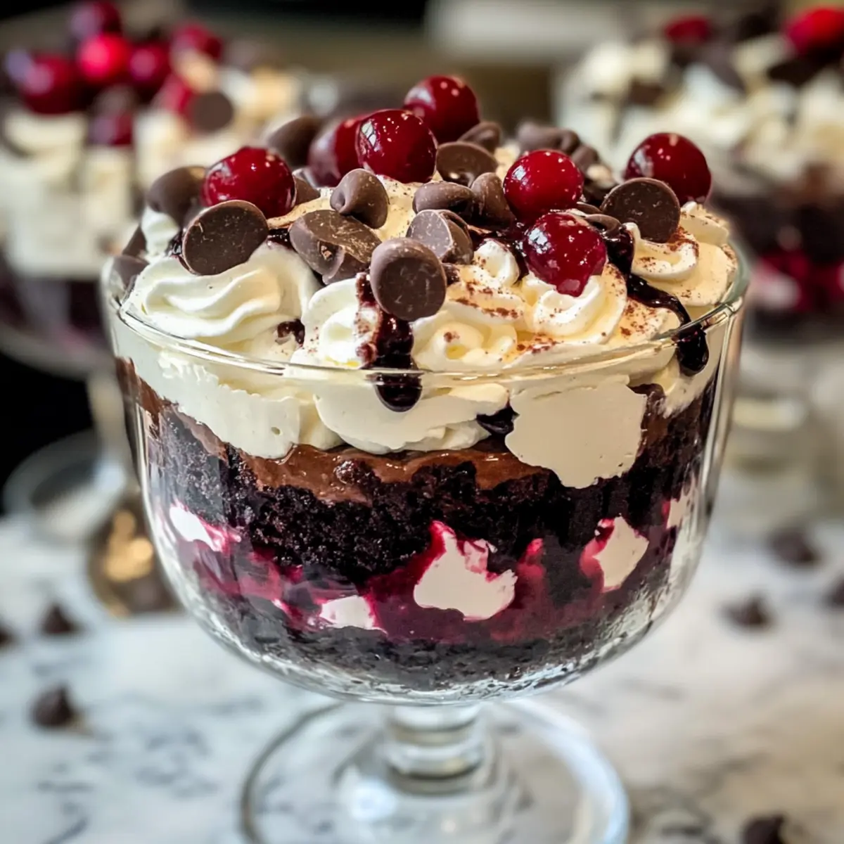 Schwarzwälder Trifle für Weihnachten einfach gemacht