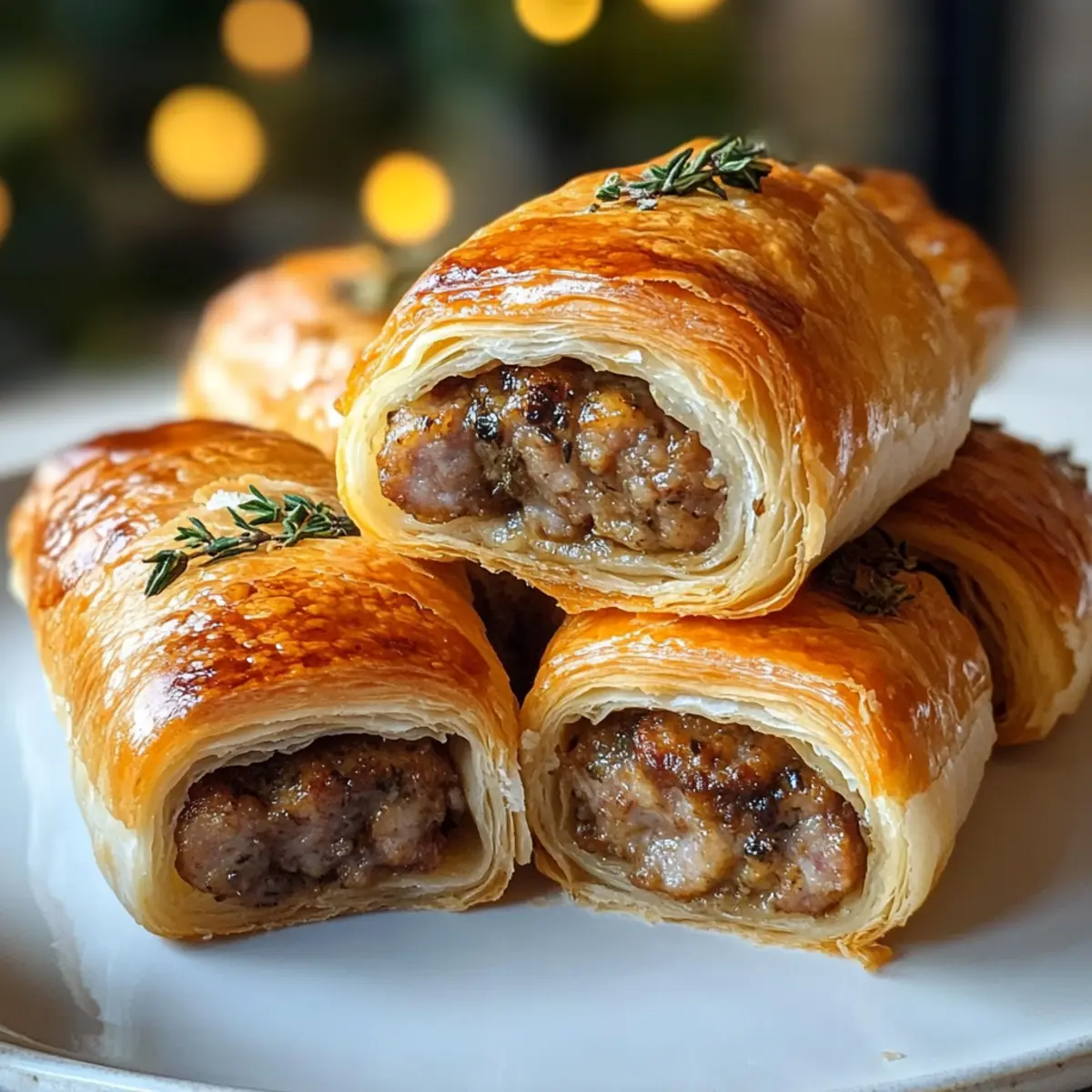 Weihnachts-Wurstbrötchen