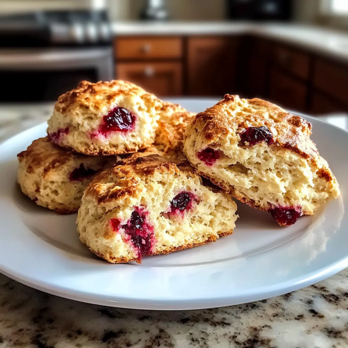 Cranberry Orange Sauerrahm Scones für das perfekte Frühstück