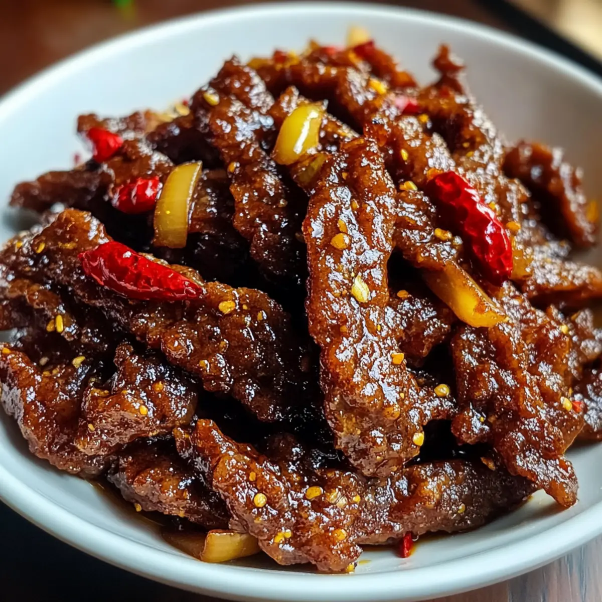 Knuspriges Chili-Rindfleisch ganz einfach selbstgemacht