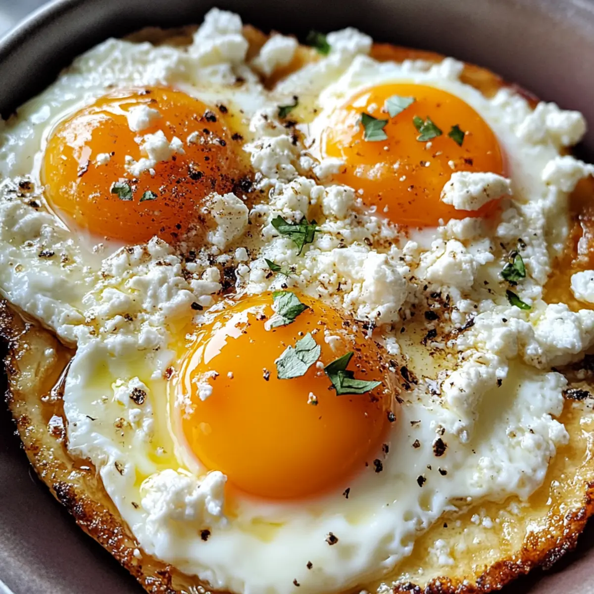 Knuspriger Feta Spiegelei für deinen perfekten Start