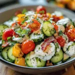 Gurken-Ranch-Knacker-Salat