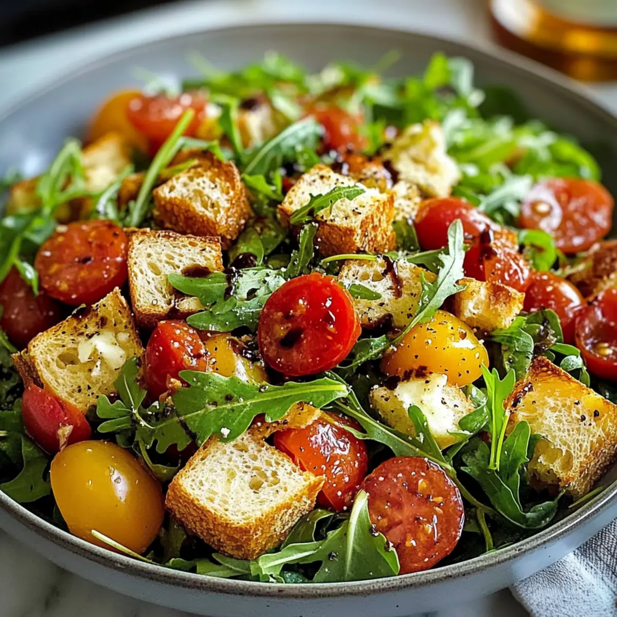Fixer Feierabend Brotsalat Idee für den perfekten Abend