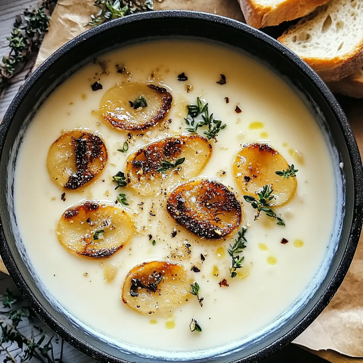 Knoblauchsuppe: Cremige Umarmung für kalte Tage