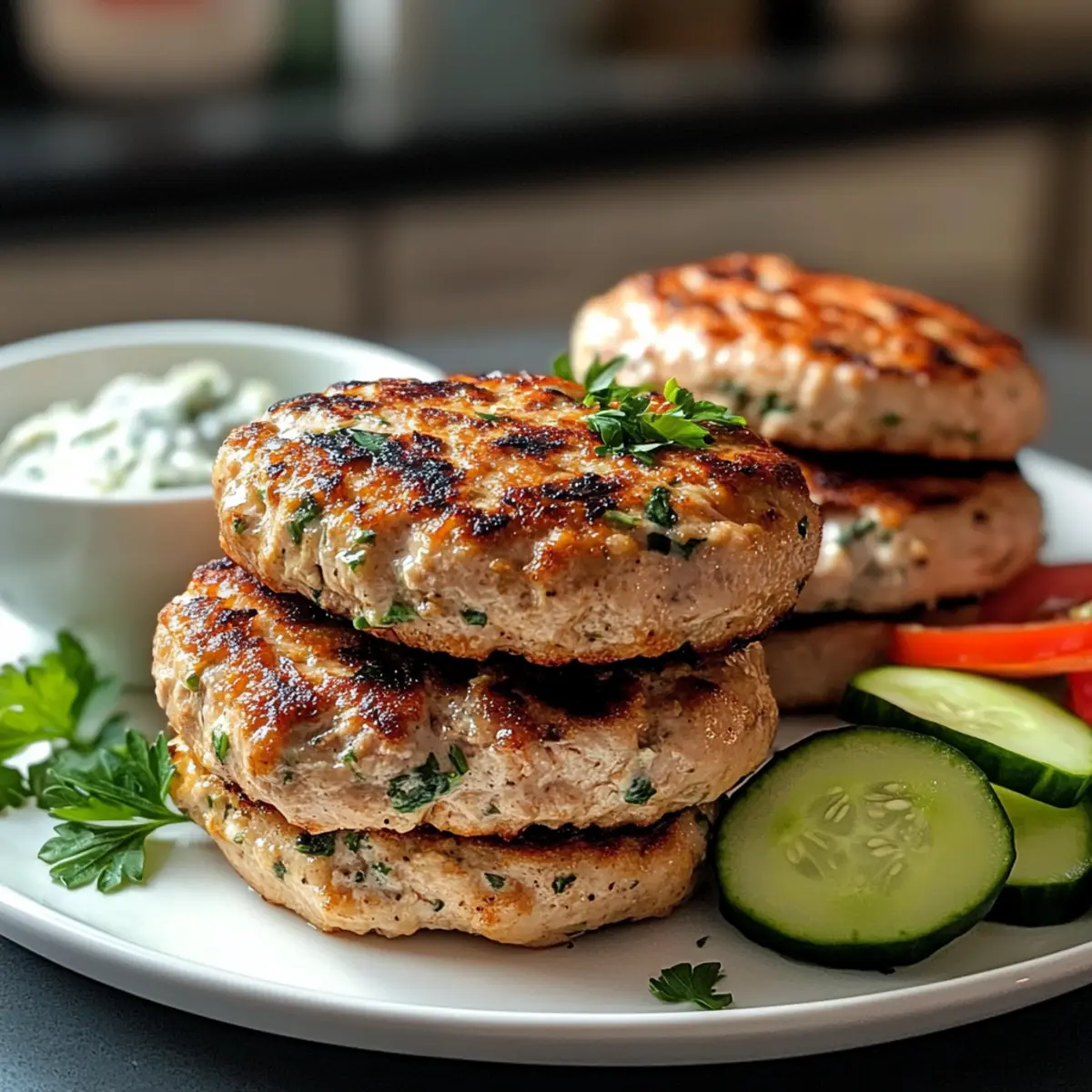 Griechische Hähnchenburger für gesunde Genussmomente