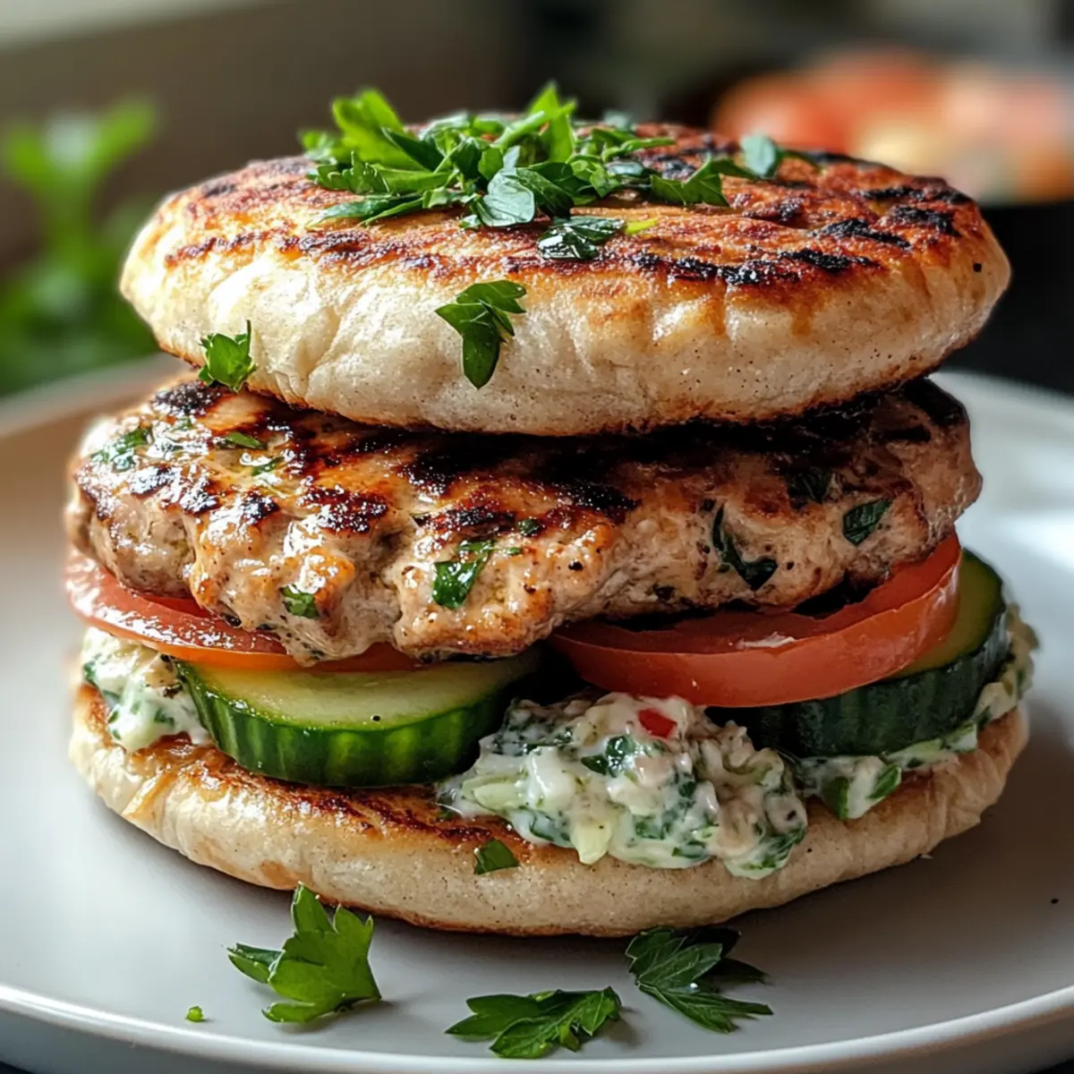 Griechische Hähnchenburger für jeden Geschmack