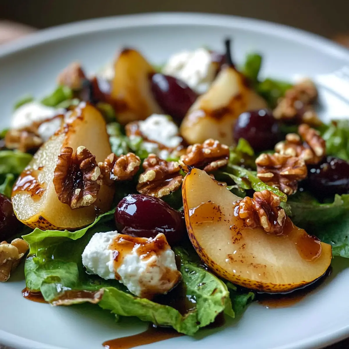 Herbstsalat mit Birnen und Nüssen für echte Genießer