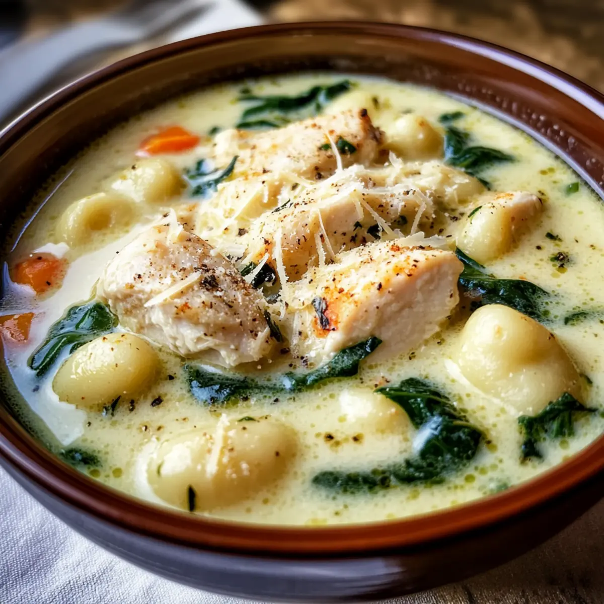 Olive Garden Hühner-Gnocchi-Suppe für zu Hause