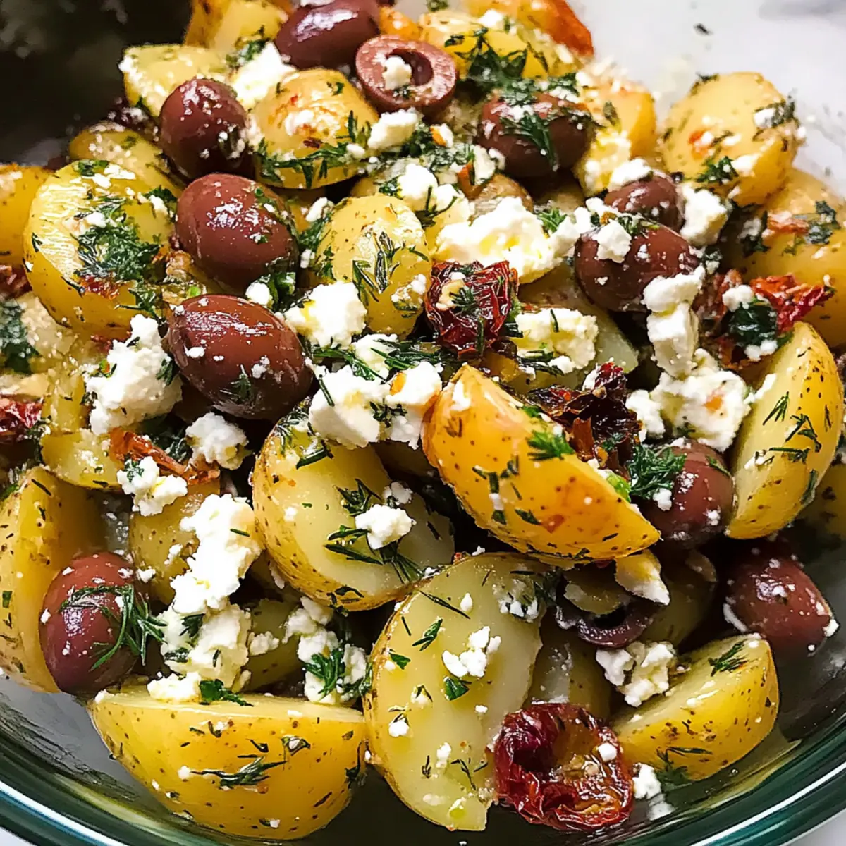 Oliven griechischer Kartoffelsalat für Genießer