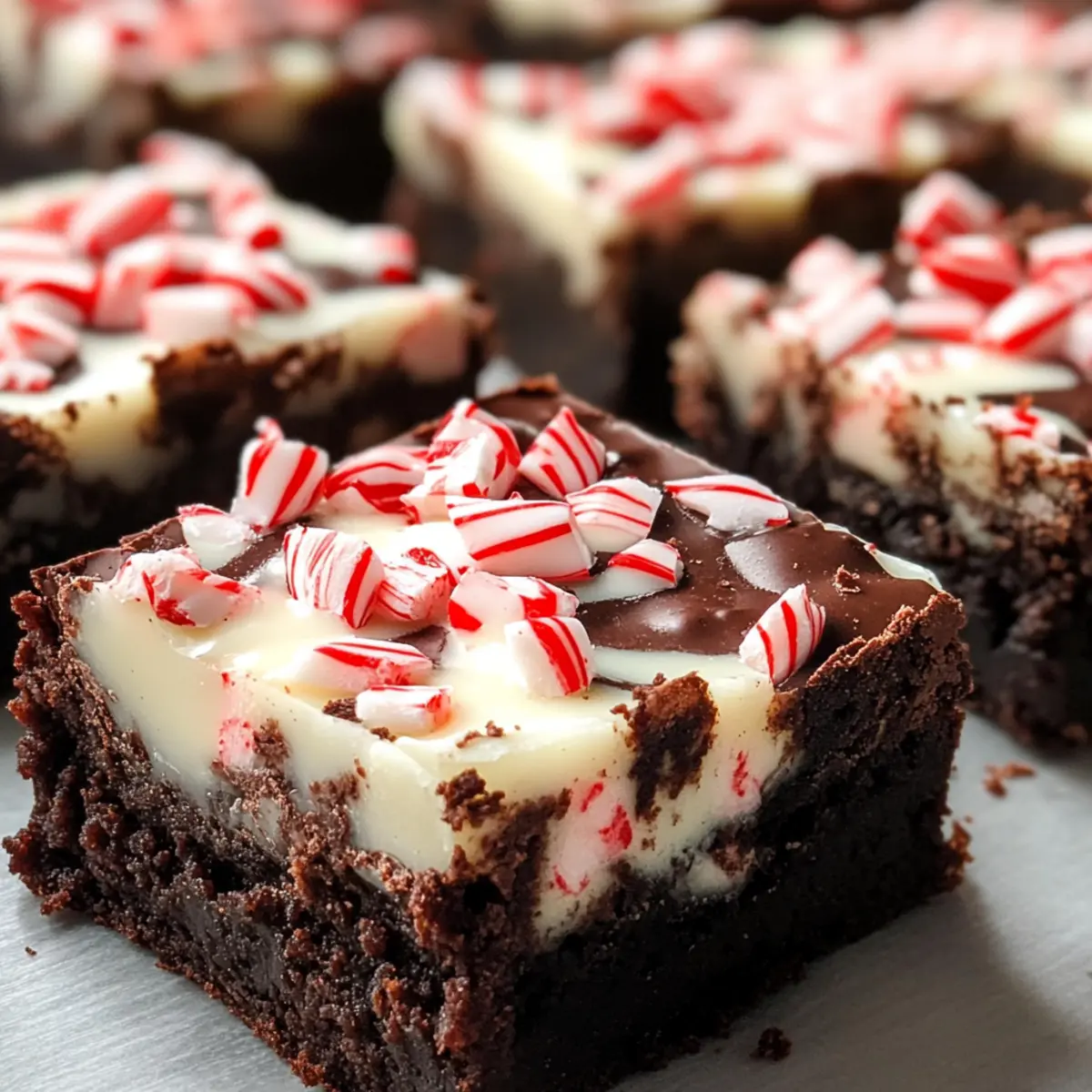 Pfefferminzrinden-Brownies für festlichen Genuss
