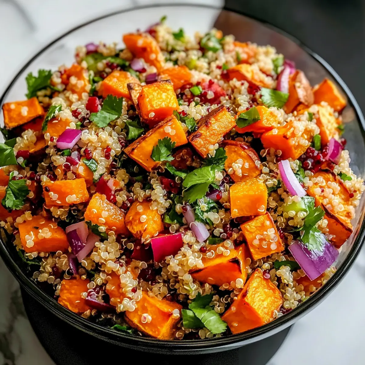 Gerösteter Süßkartoffel-Quinoa-Salat für jeden Tag