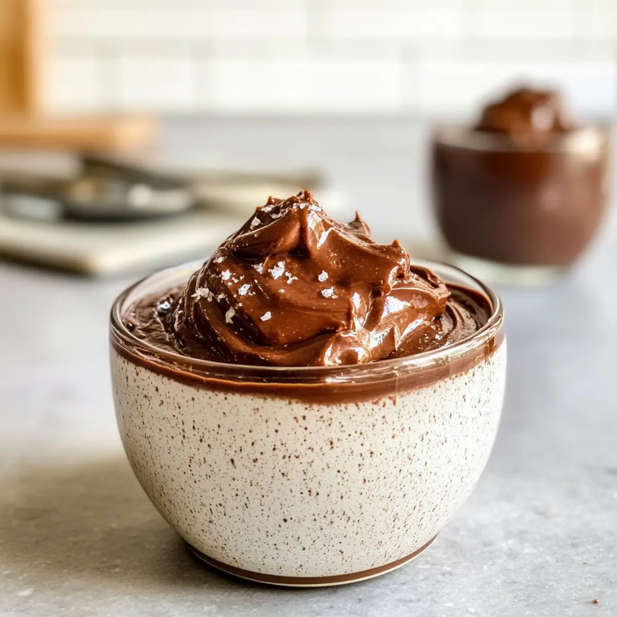 Gesalzene Butter-Karamell-Schokolade-Mousse für Genießer