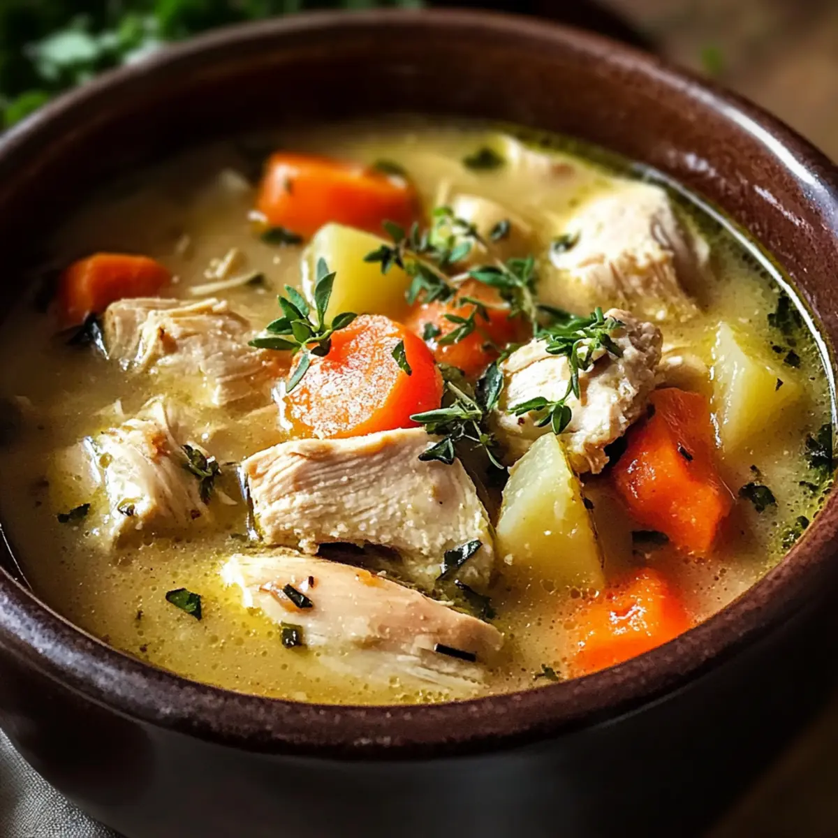 Schmortopf Hähnchen Eintopf für kuschelige Abende