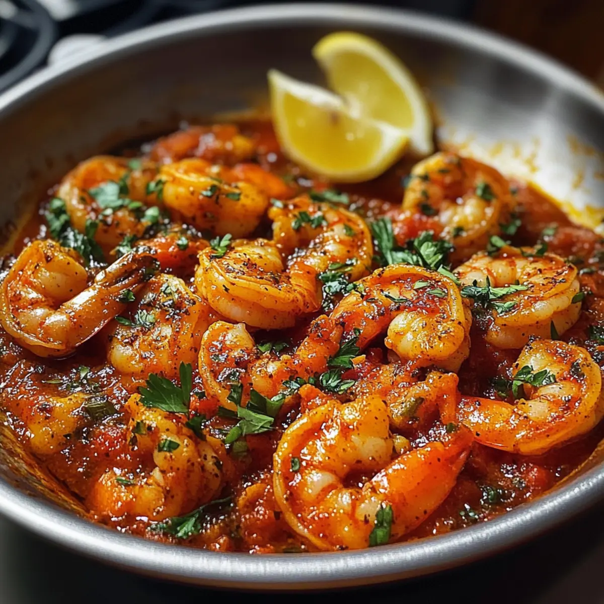 Scharfe Voodoo-Garnelen für Feinschmecker zuhause