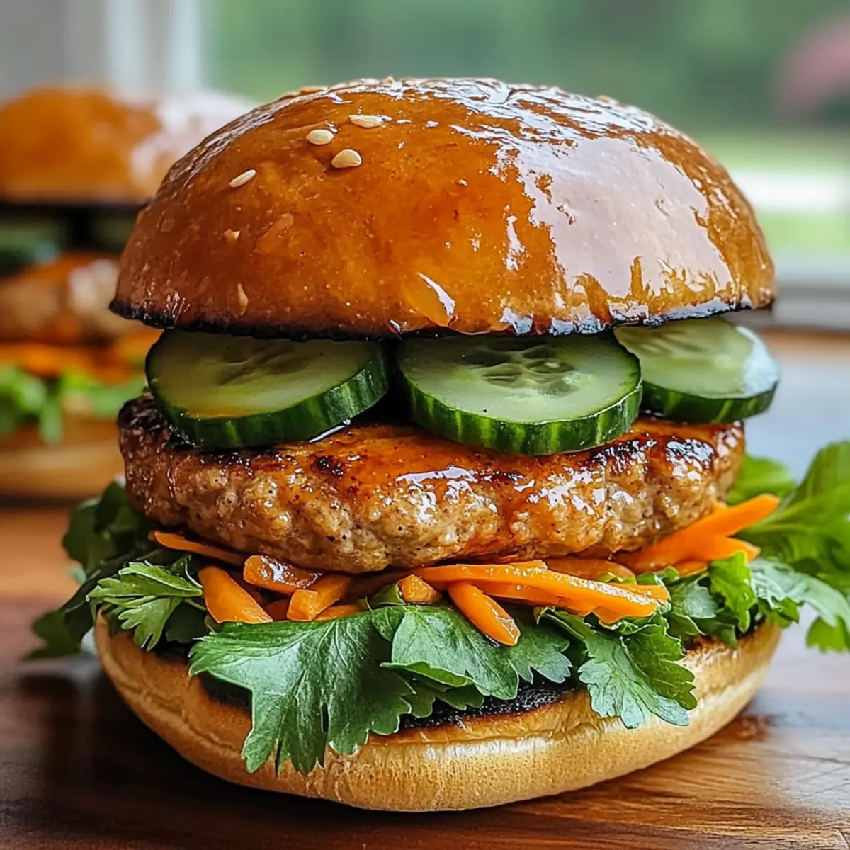 Thailändische Süß-Chili-Truthahn-Burger für Feinschmecker