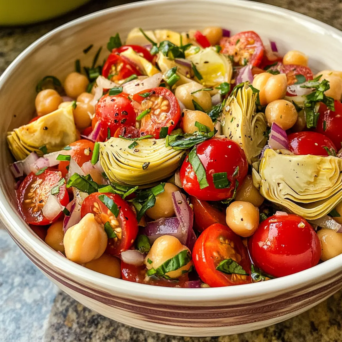 Toskanischer Artischocken-Tomaten-Salat für den Sommer