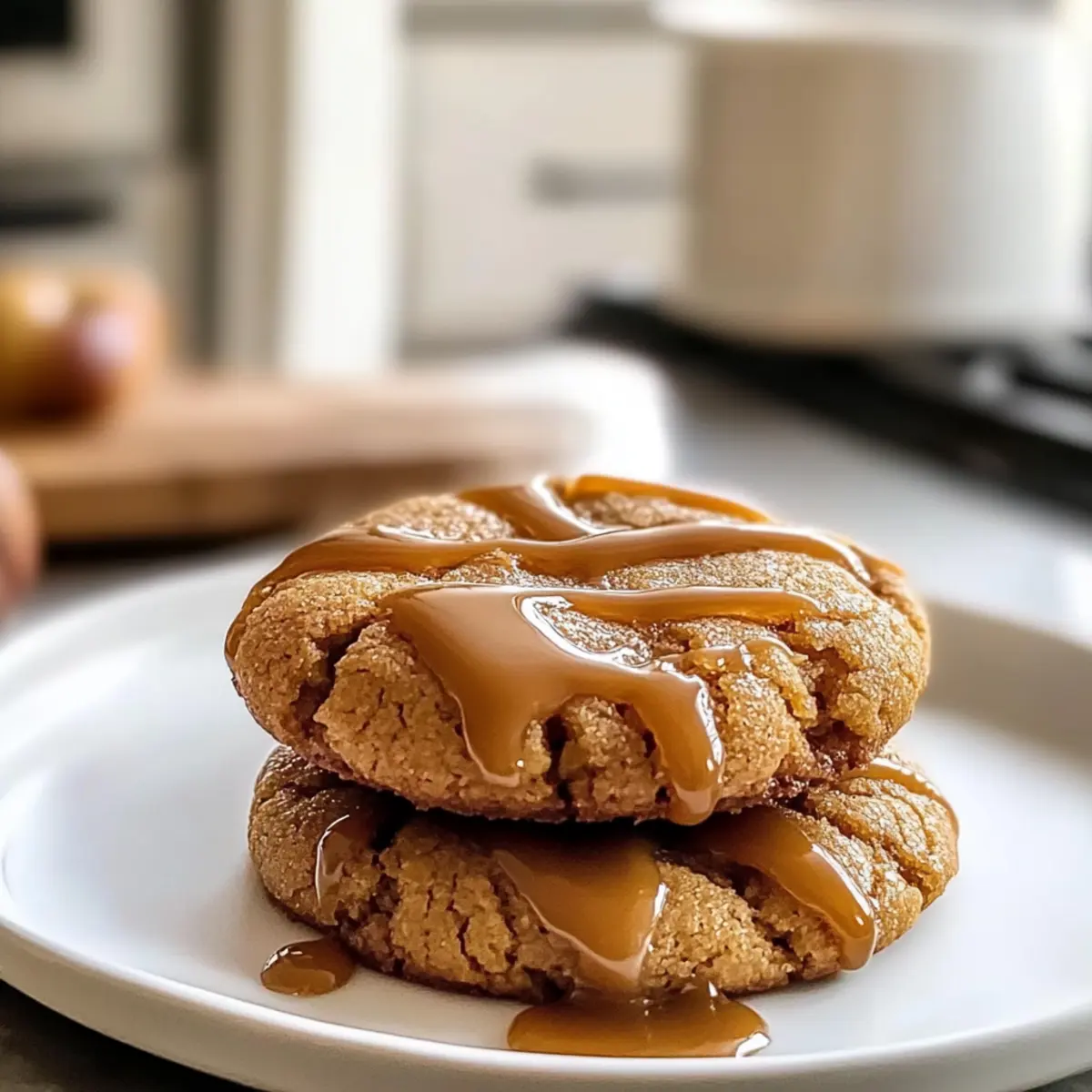 Herbst Karamell Apfel Cider Kekse zum Verlieben