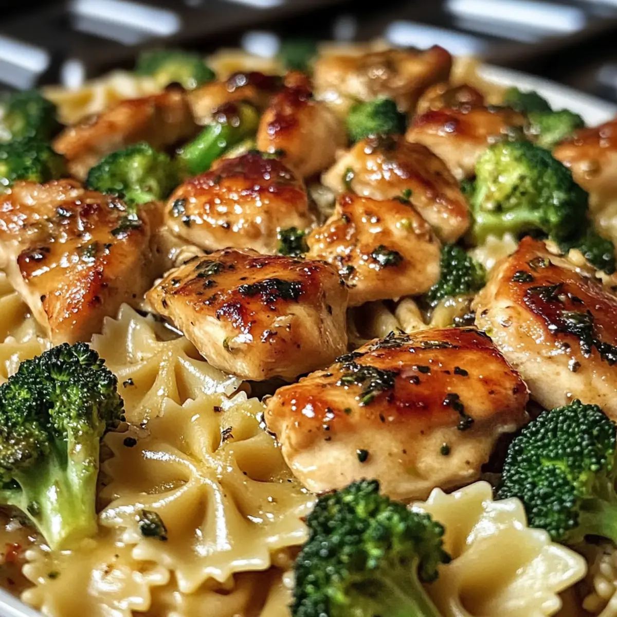 Cowboy-Butter-Zitronen-Schmetterlingsnudeln-Hühnchen Rezept