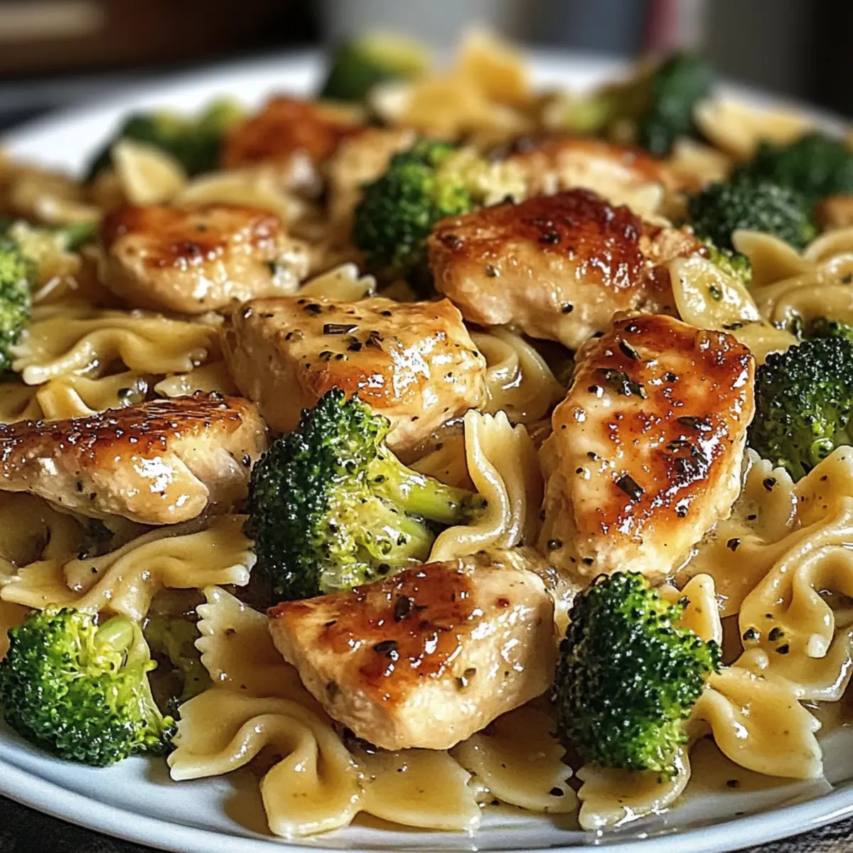 Cowboy-Butter-Zitronen-Schmetterlingshähnchen mit Brokkoli