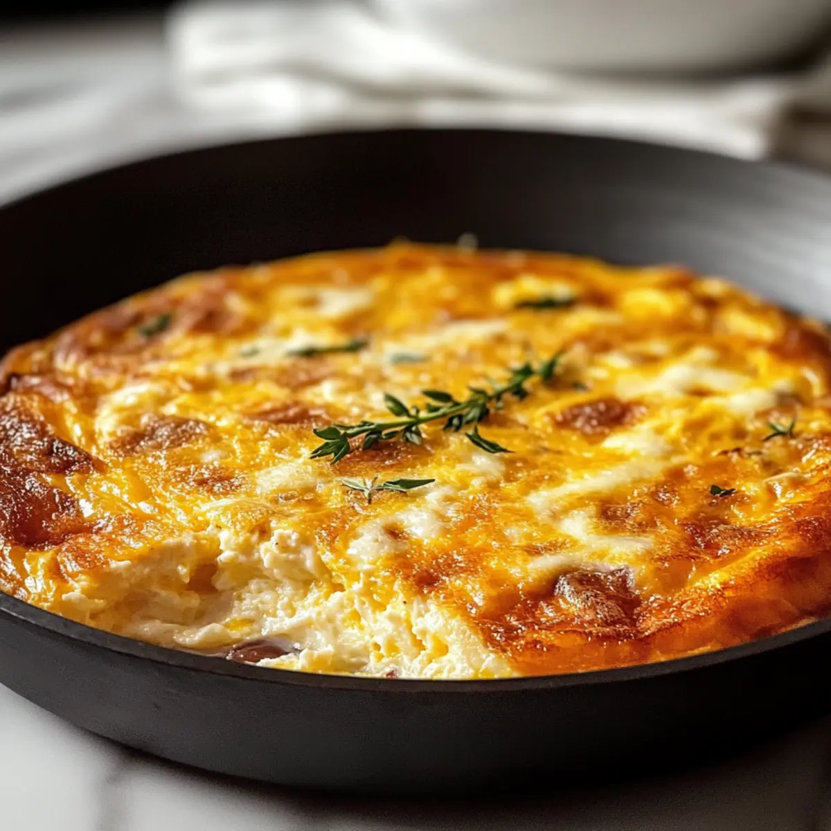 Köstliche Vierkäse-Frittata für ein schnelles Frühstück