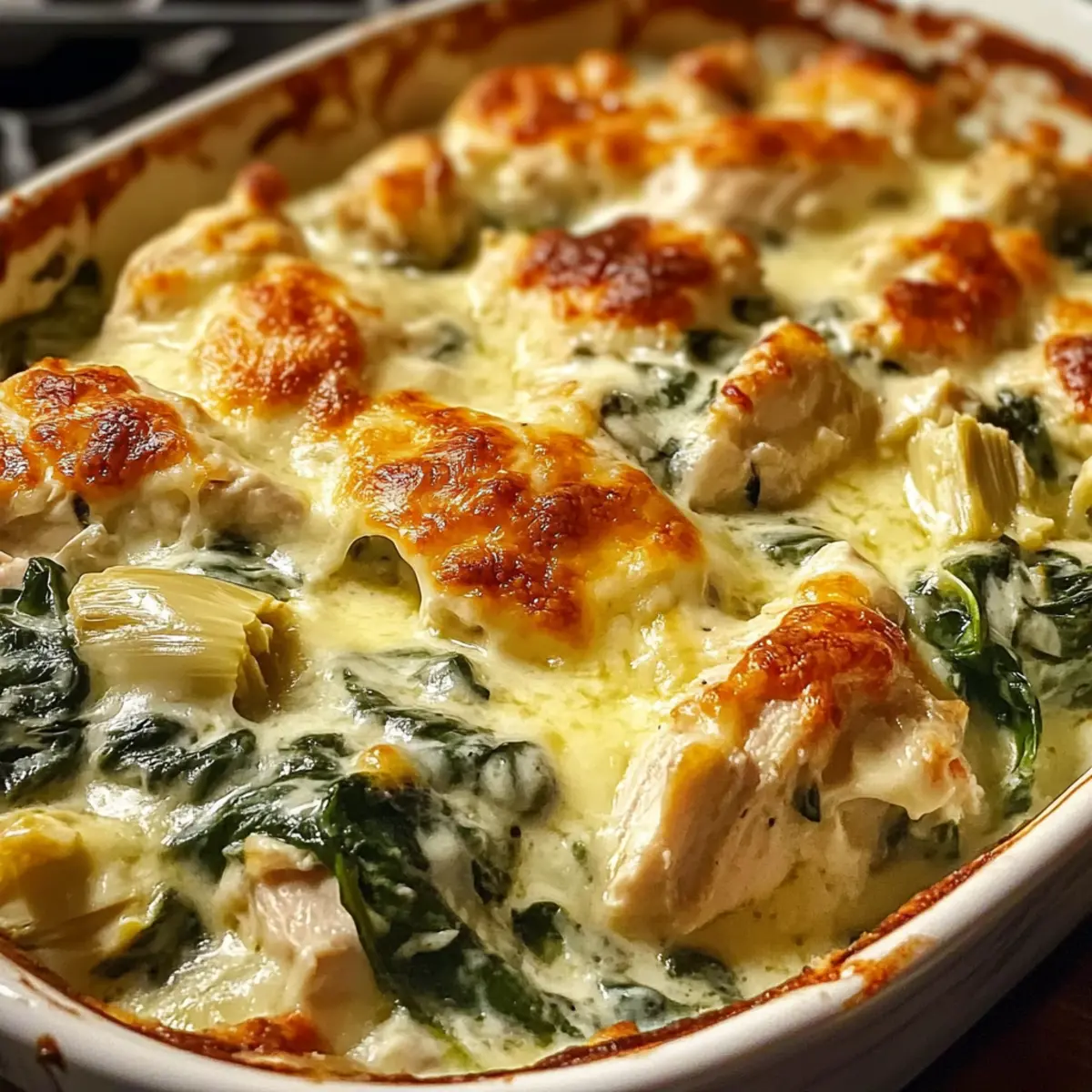 Hochprotein-Spinat- und Artischocken-Auflauf genießen