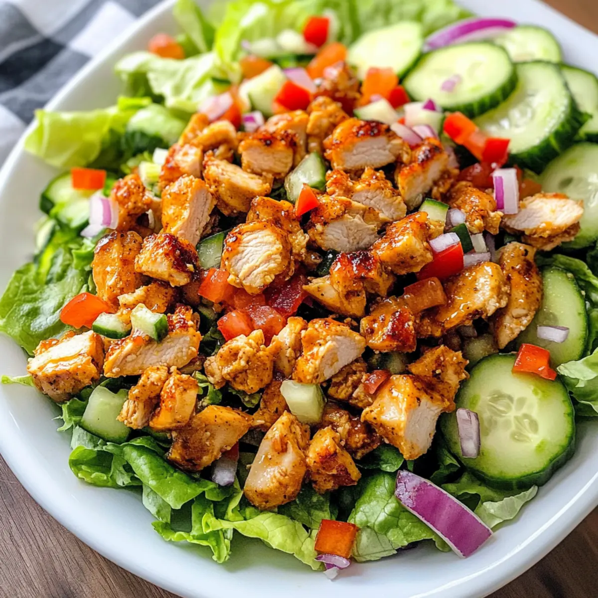 Honig Scharfer Hähnchensalat – Ein Genuss mit Biss