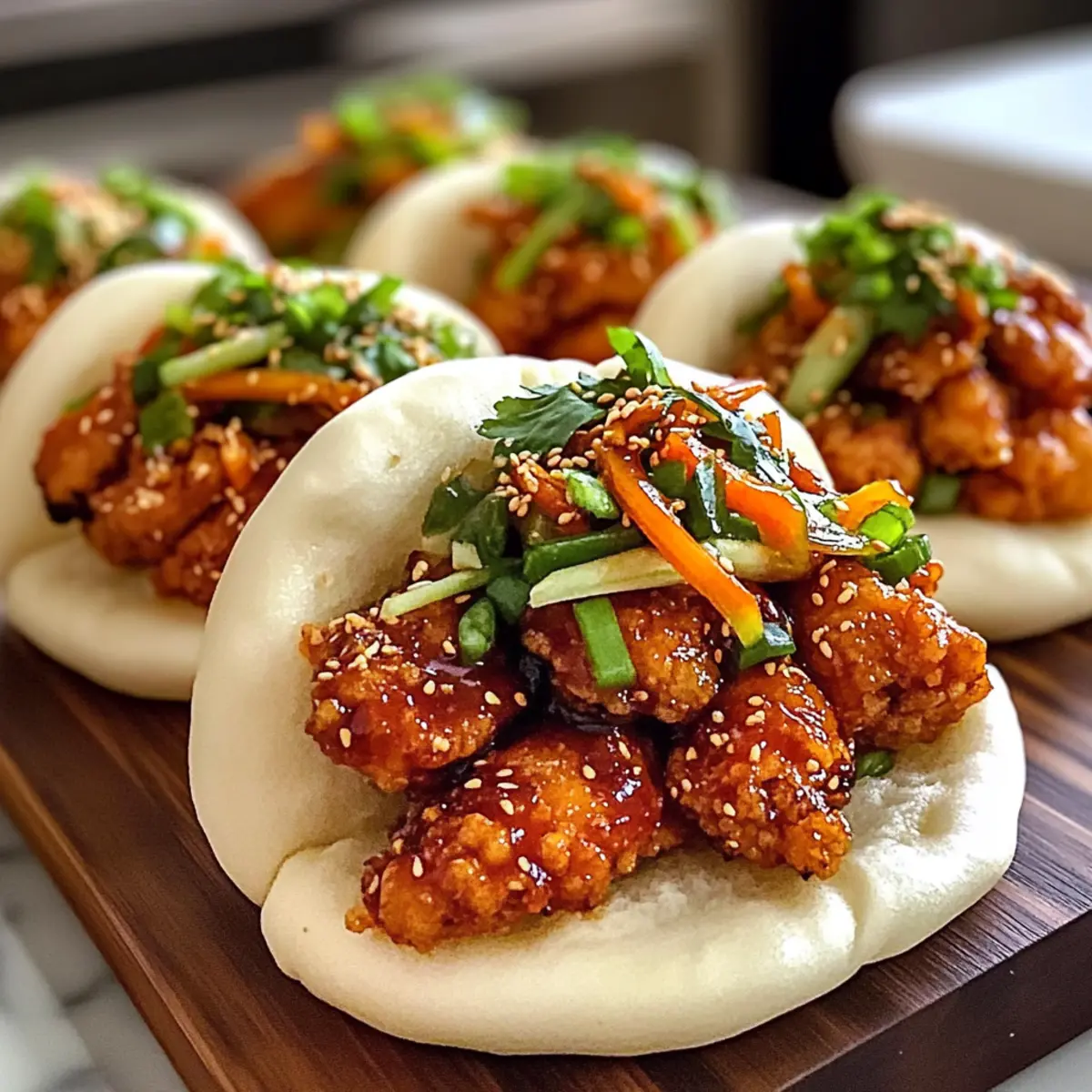 Koreanische Hähnchen Bao Brötchen: Der perfekte Snack