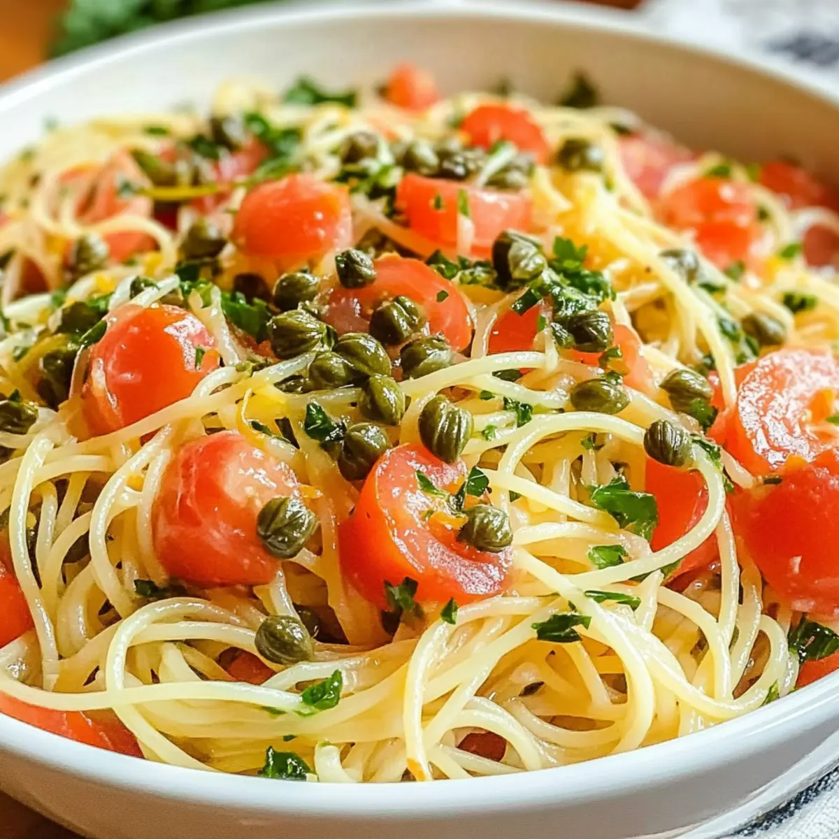 Zitronen-Capellini-Salat für erfrischende Momente