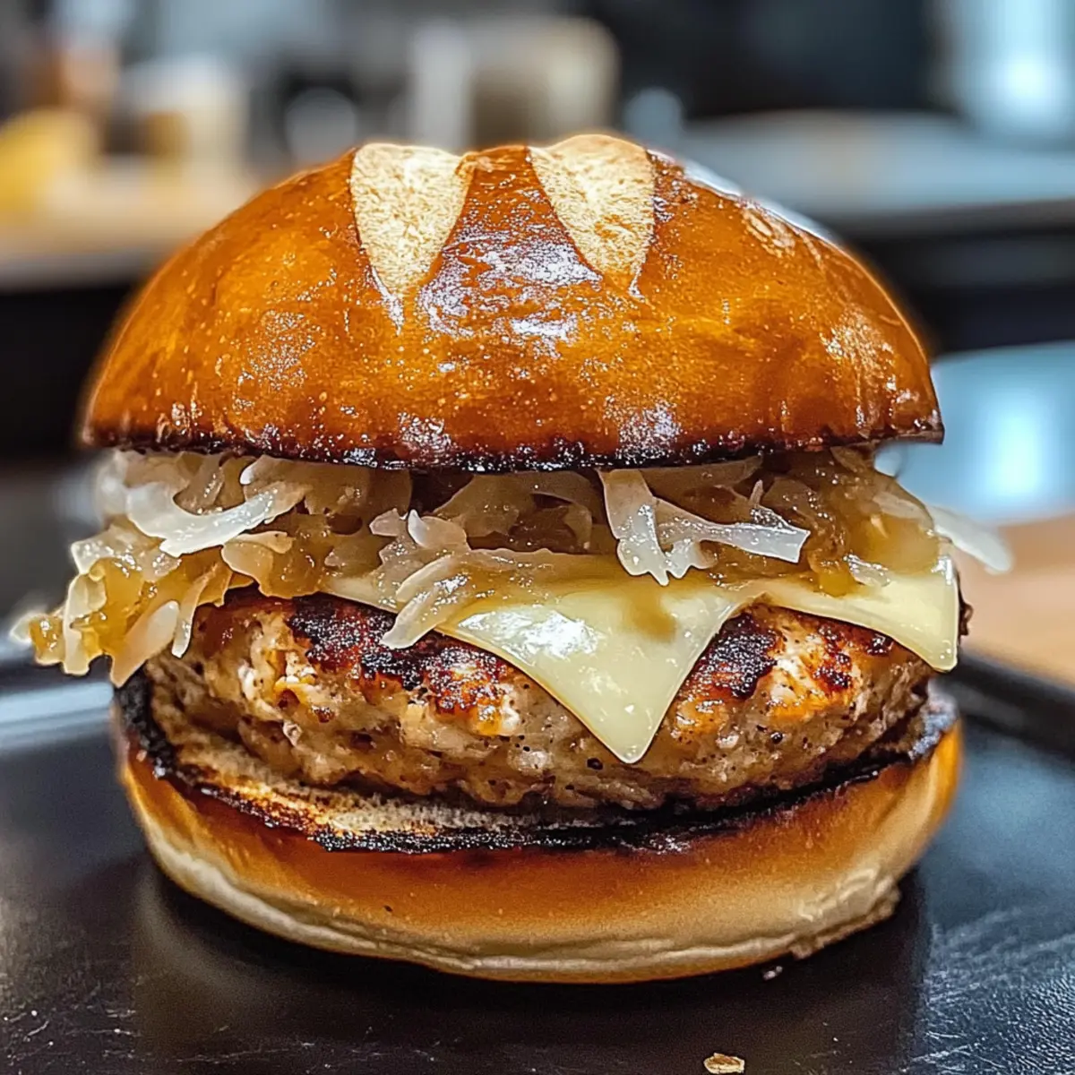 Ahorn Senf Hühnchen Burger für den perfekten Herbst