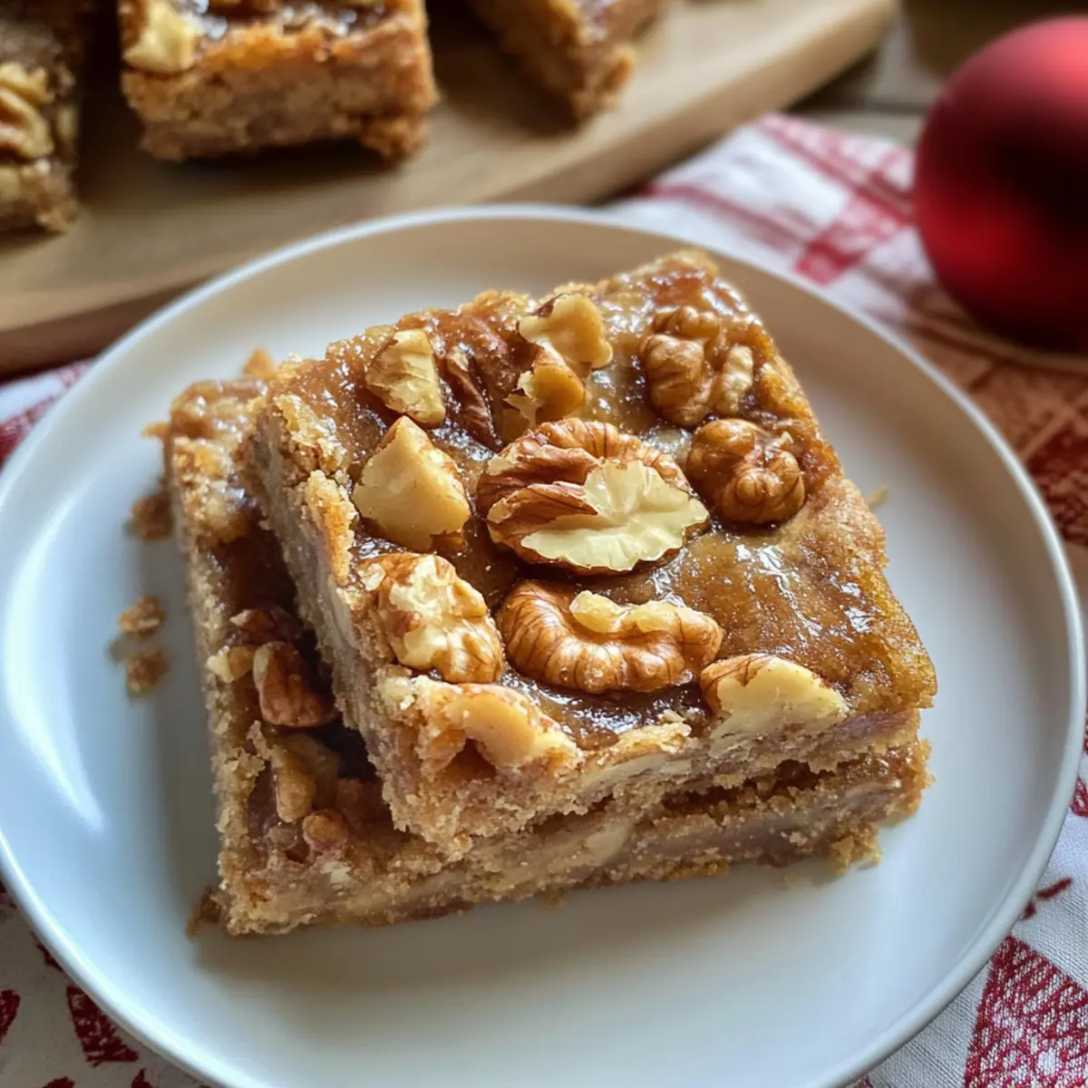 Leckere Ahorn-Walnuss-Riegel für besondere Anlässe