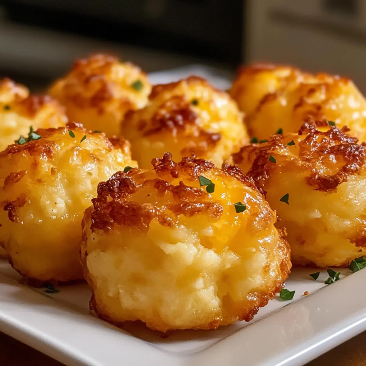 Kartoffelpüree Käse Puffe für den ultimativen Snack