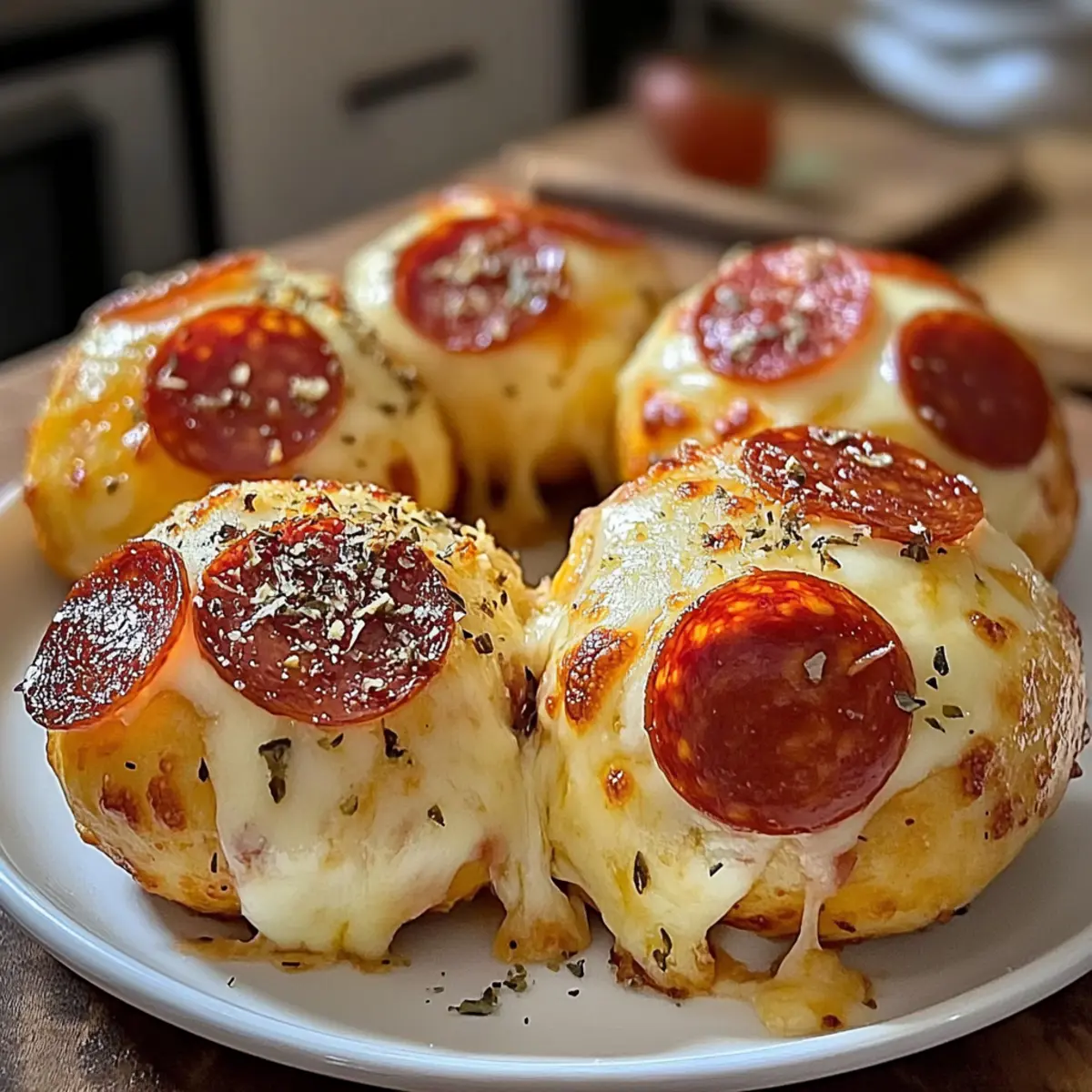 Leckere Pepperoni-Pizza-Bomben für die ganze Familie