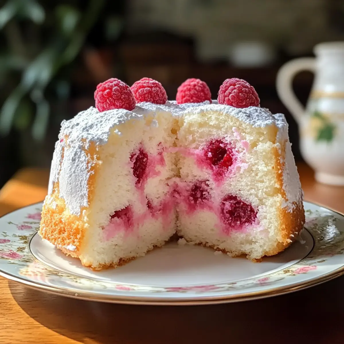 Himbeer-Engelsfoodkuchen: Leicht und Fruchtig