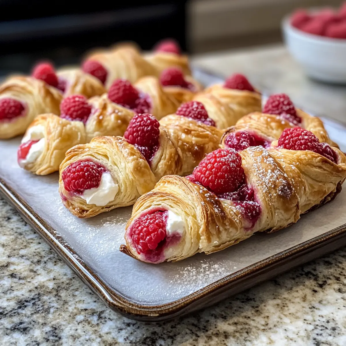Himbeer-Dänisch mit cremiger Füllung genießen