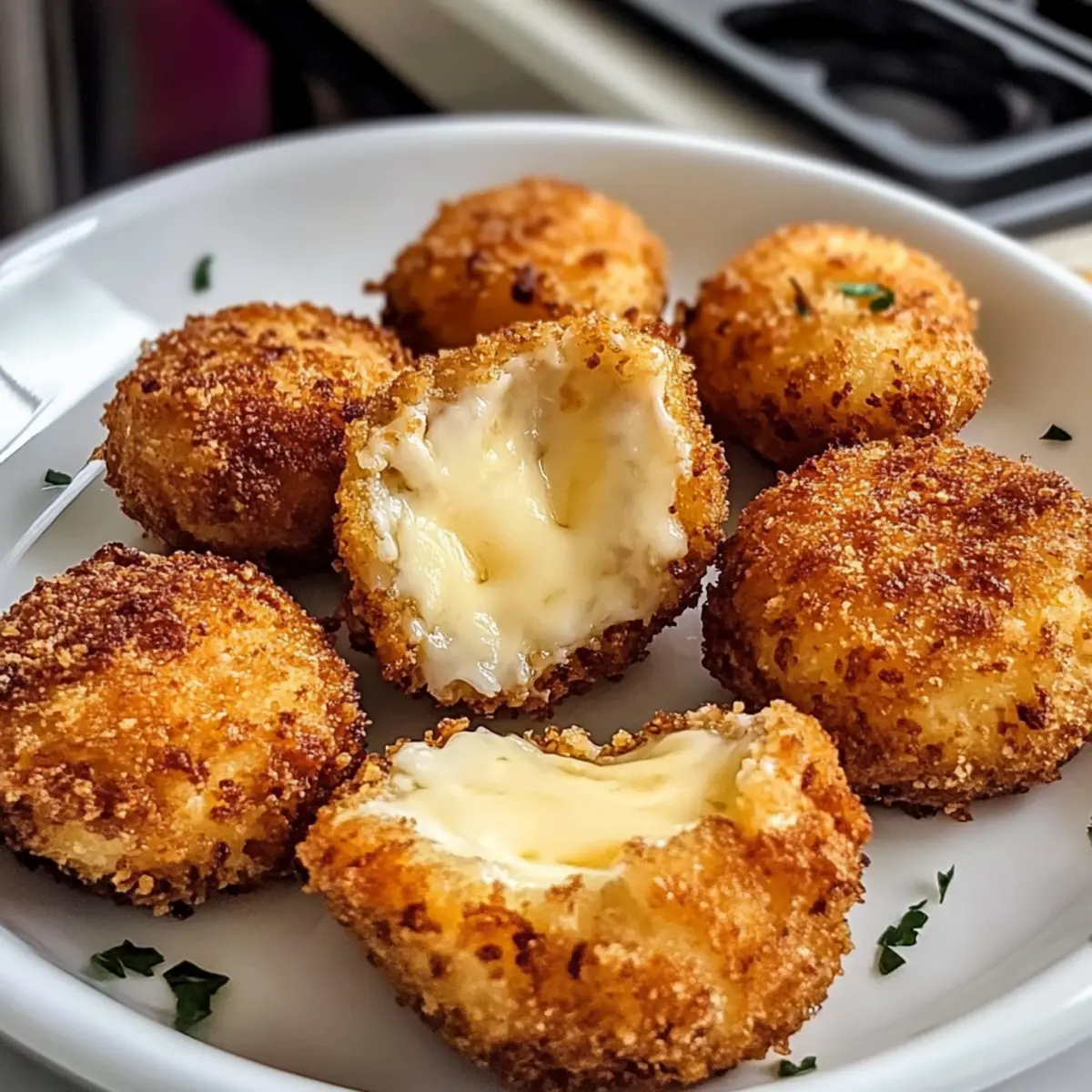 Luftgebackener Babybel Käse für knusprigen Genuss