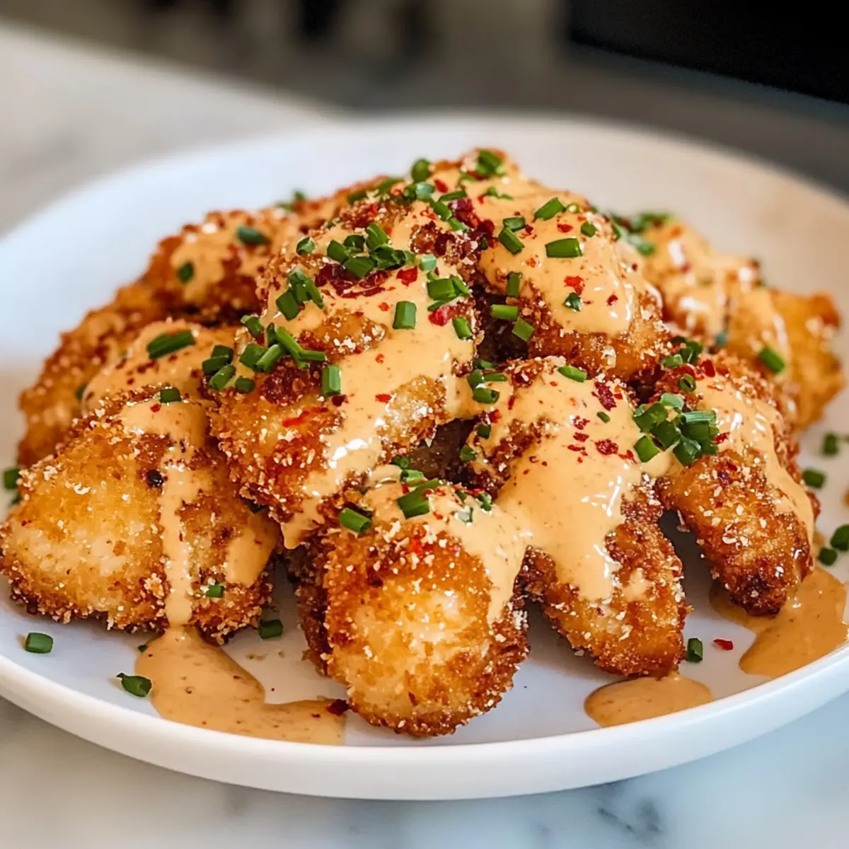 Krosses Bang Bang Hähnchen aus der Heißluftfritteuse