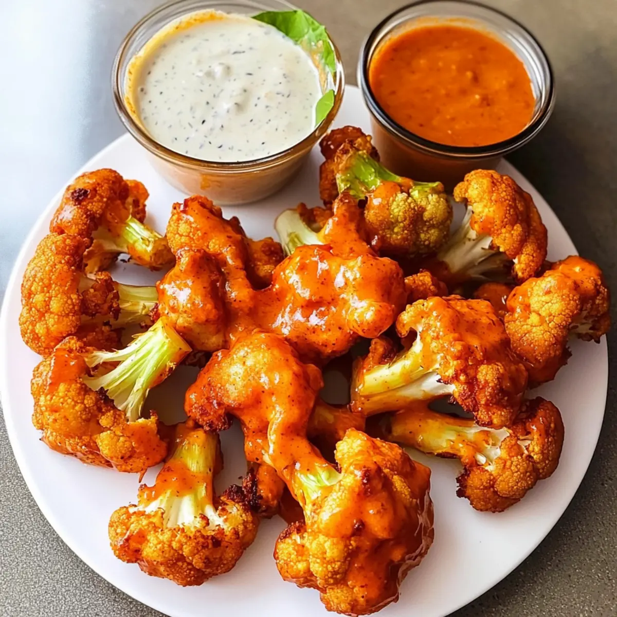 Buffalo Blumenkohl Bissen für den perfekten Snack